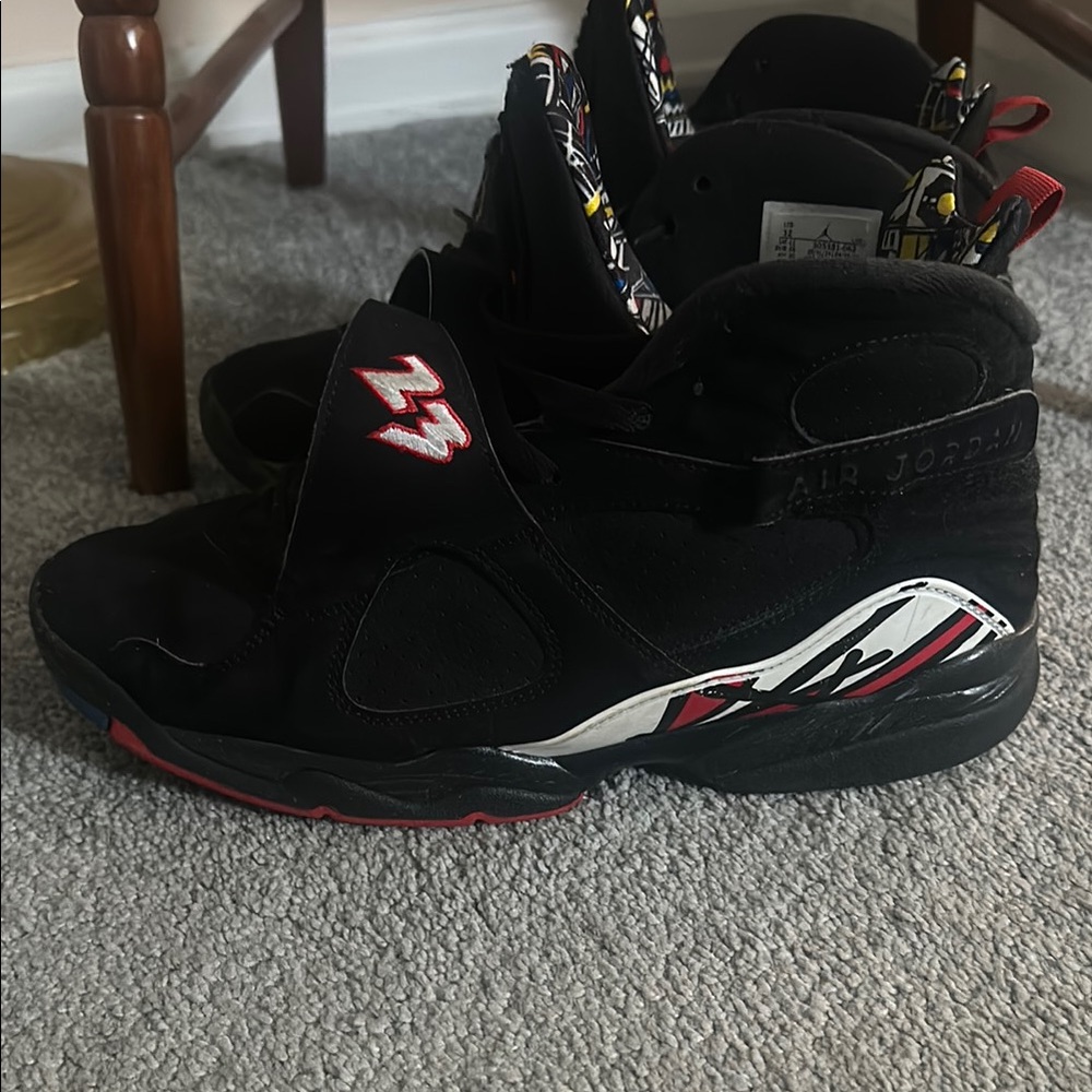 Jordan Black and Red Sneakers